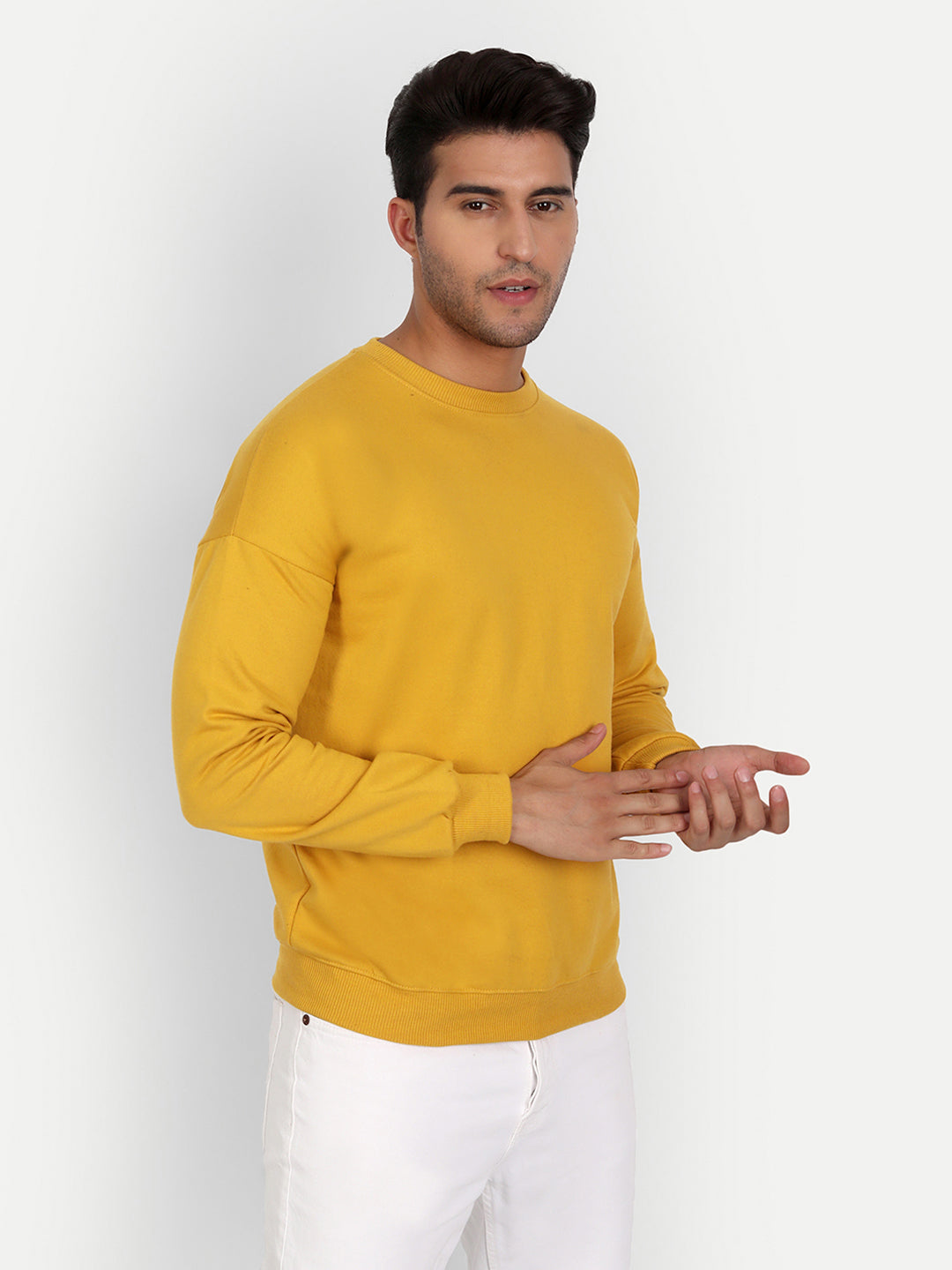 Mustard Drop Shoulder Sweatshirt
