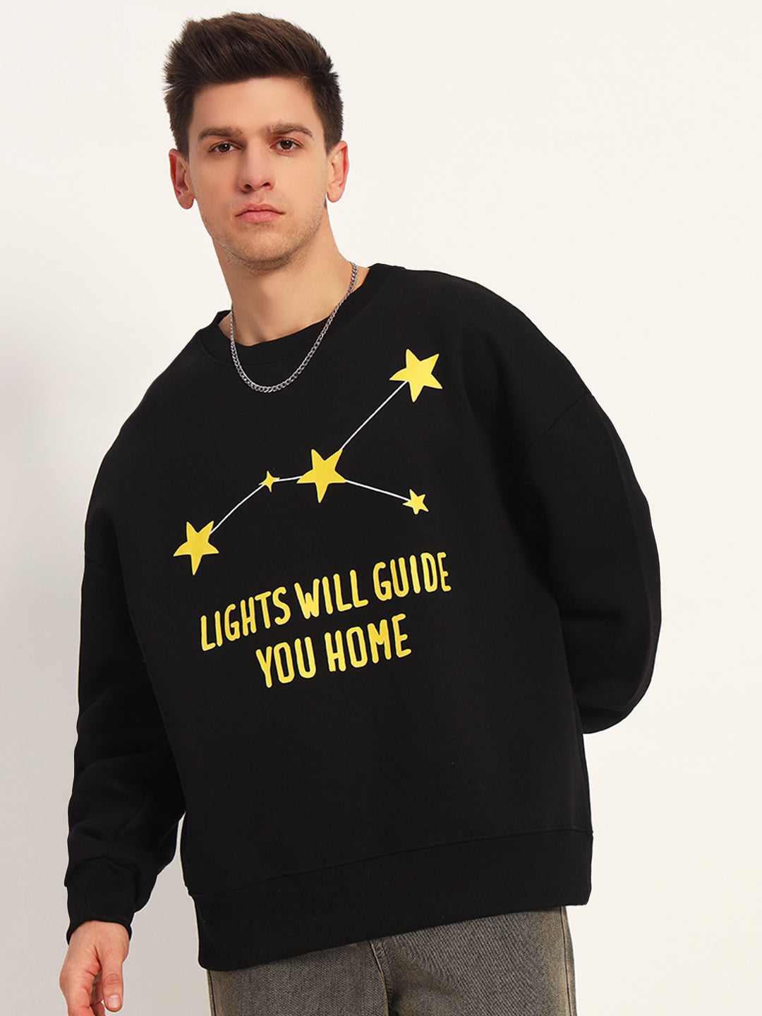 Graphic Drop Shoulder Sweatshirt