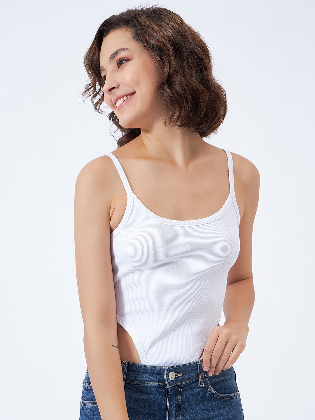 High cut clearance camisole