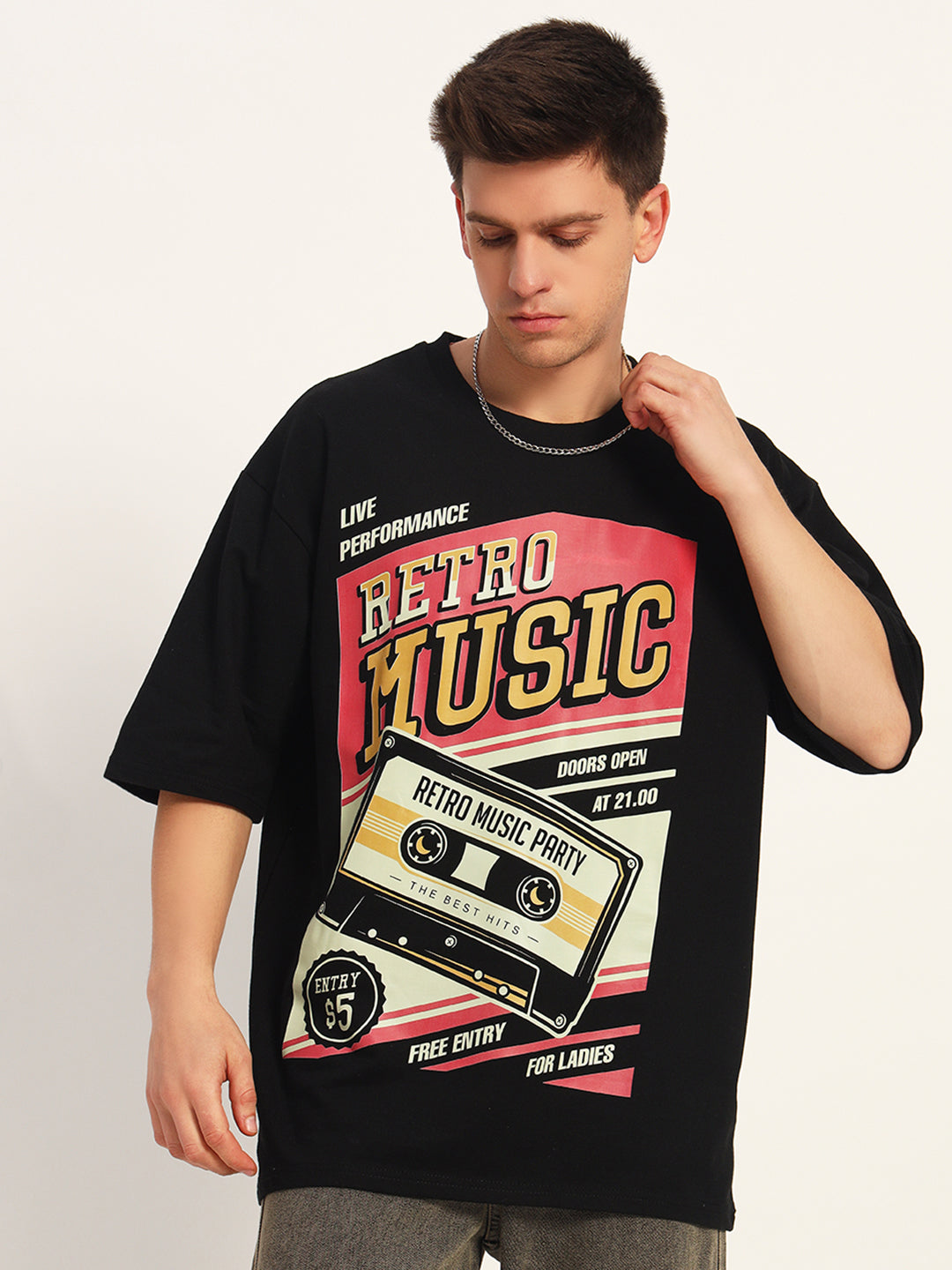 Graphic Drop Shoulder Tee