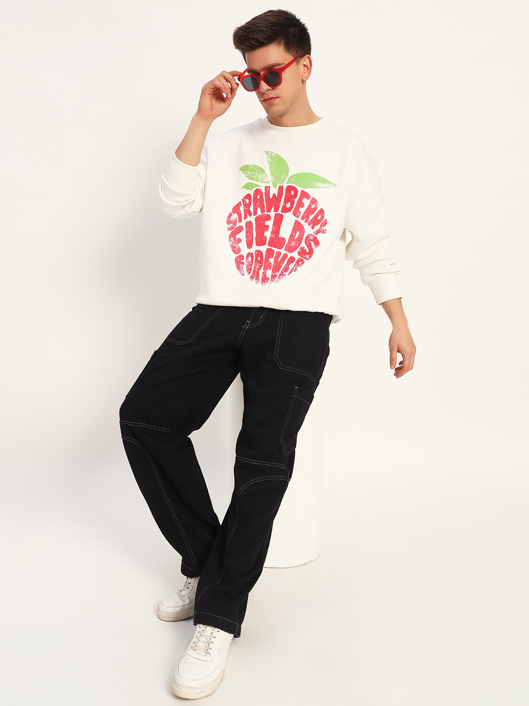 Graphic Drop Shoulder Sweatshirt