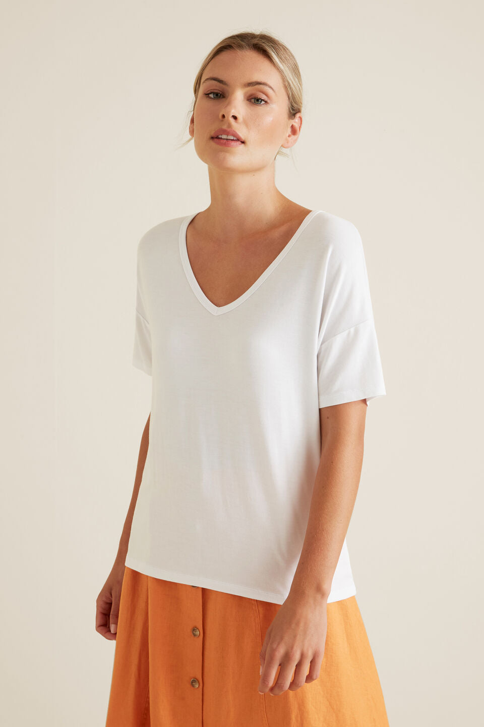 White Relaxed Fit T-shirt