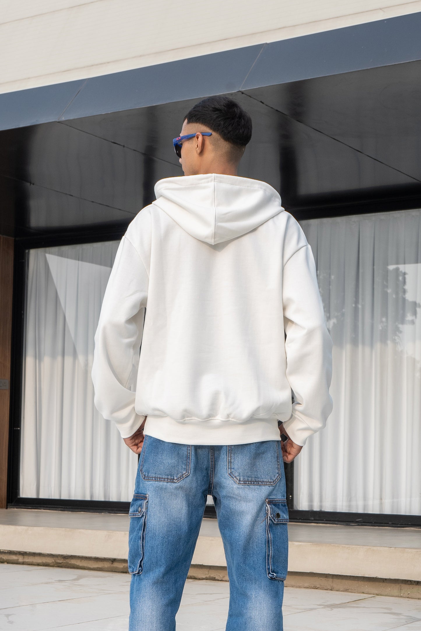 White Oversized Hoodie