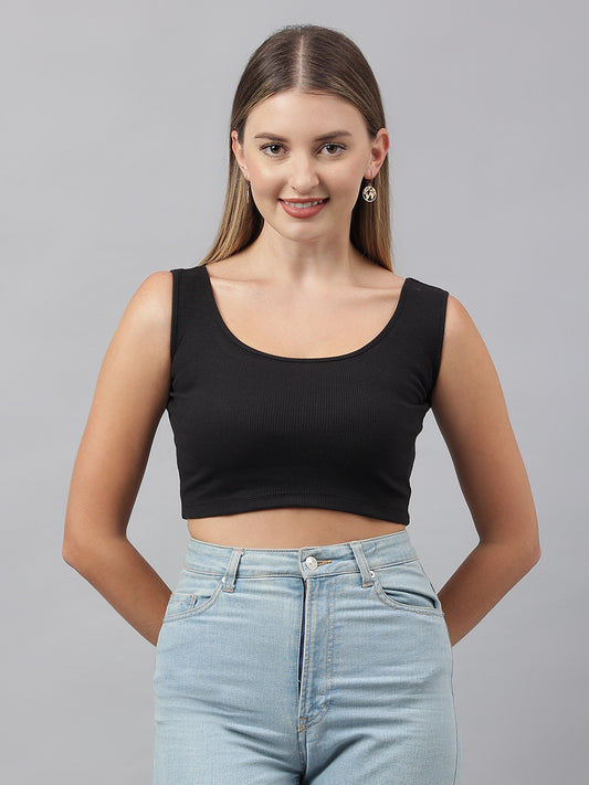 Black Vest Top