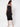 Black Bodycon Ruched Dress