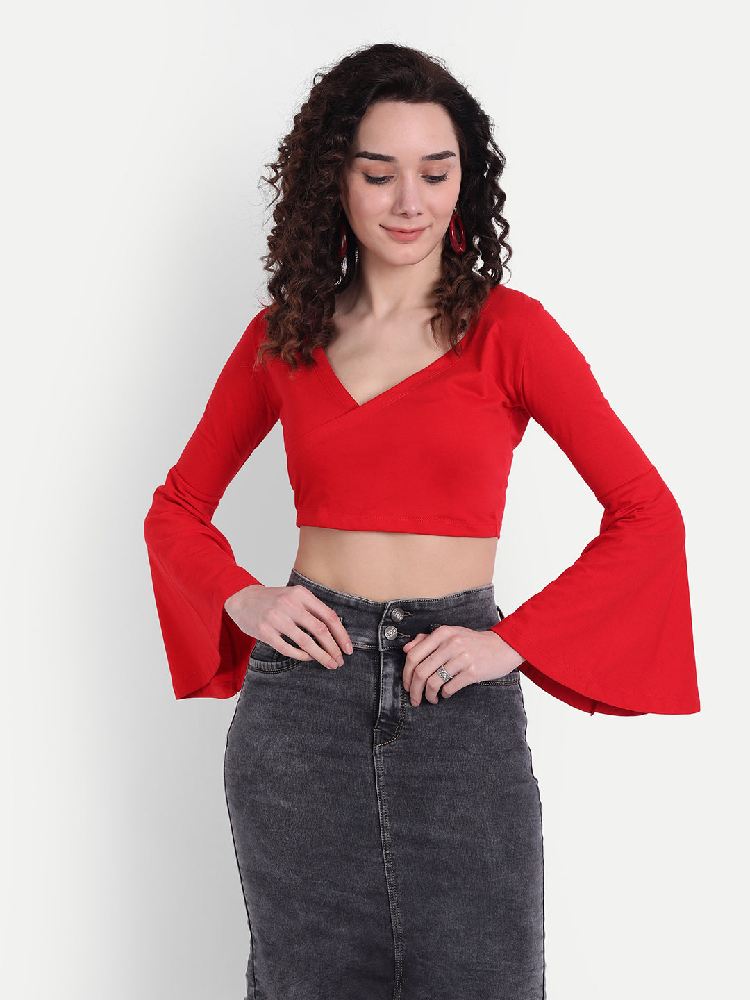 Red Splice Top