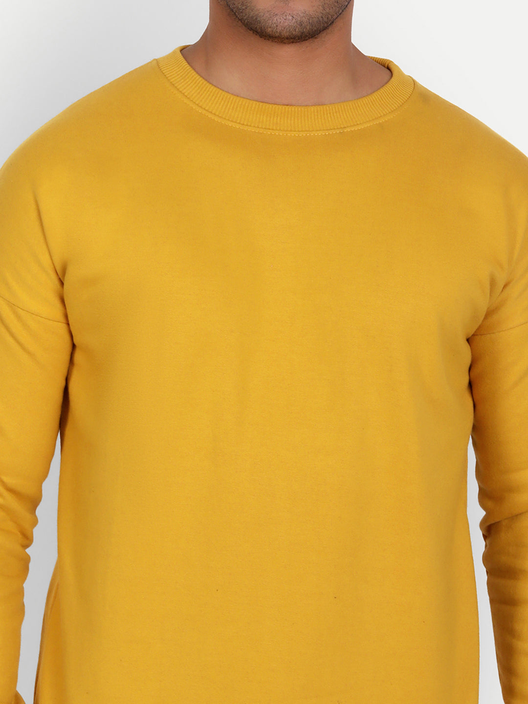 Mustard Drop Shoulder Sweatshirt