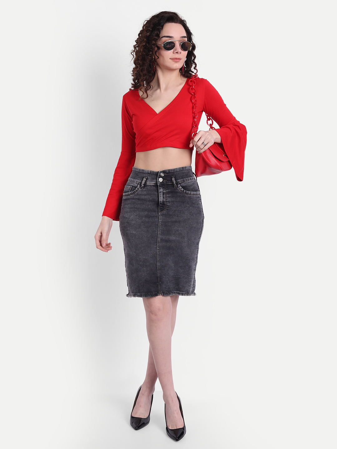 Red Splice Top